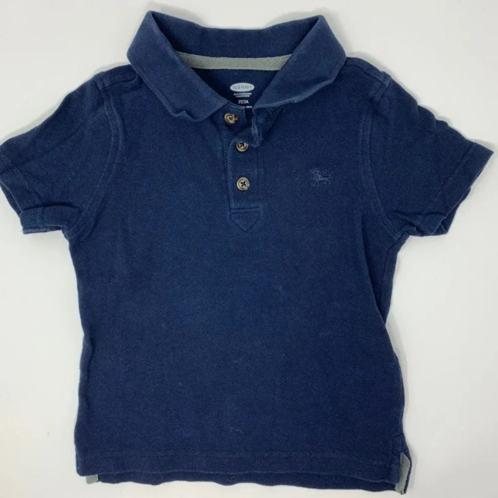 Navy blue‎ short sleeve polo